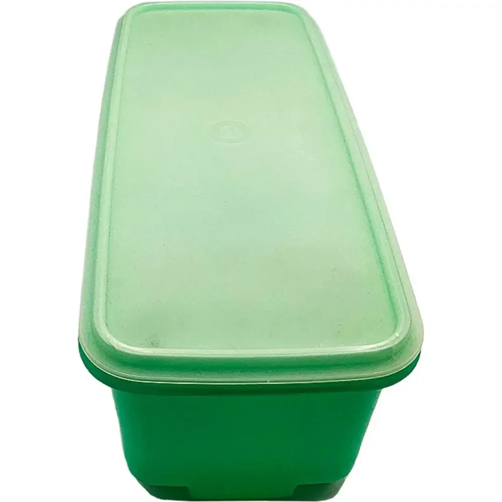 Vintage Tupperware Green Easy Crisp Vegetable Container with Lid Classic (782-6)